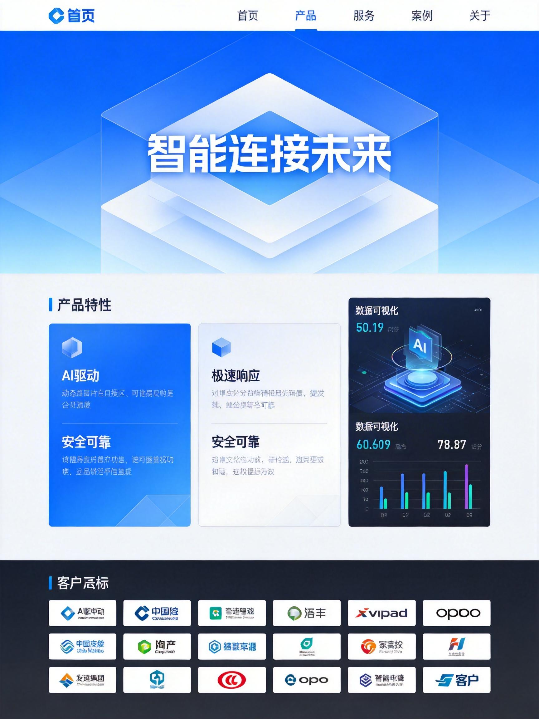 科技互联网模板