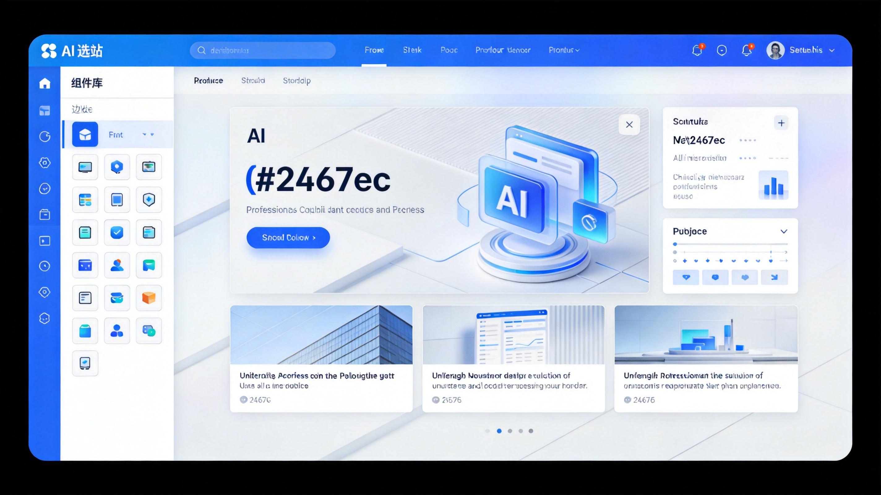 奕天云·智站编辑器界面